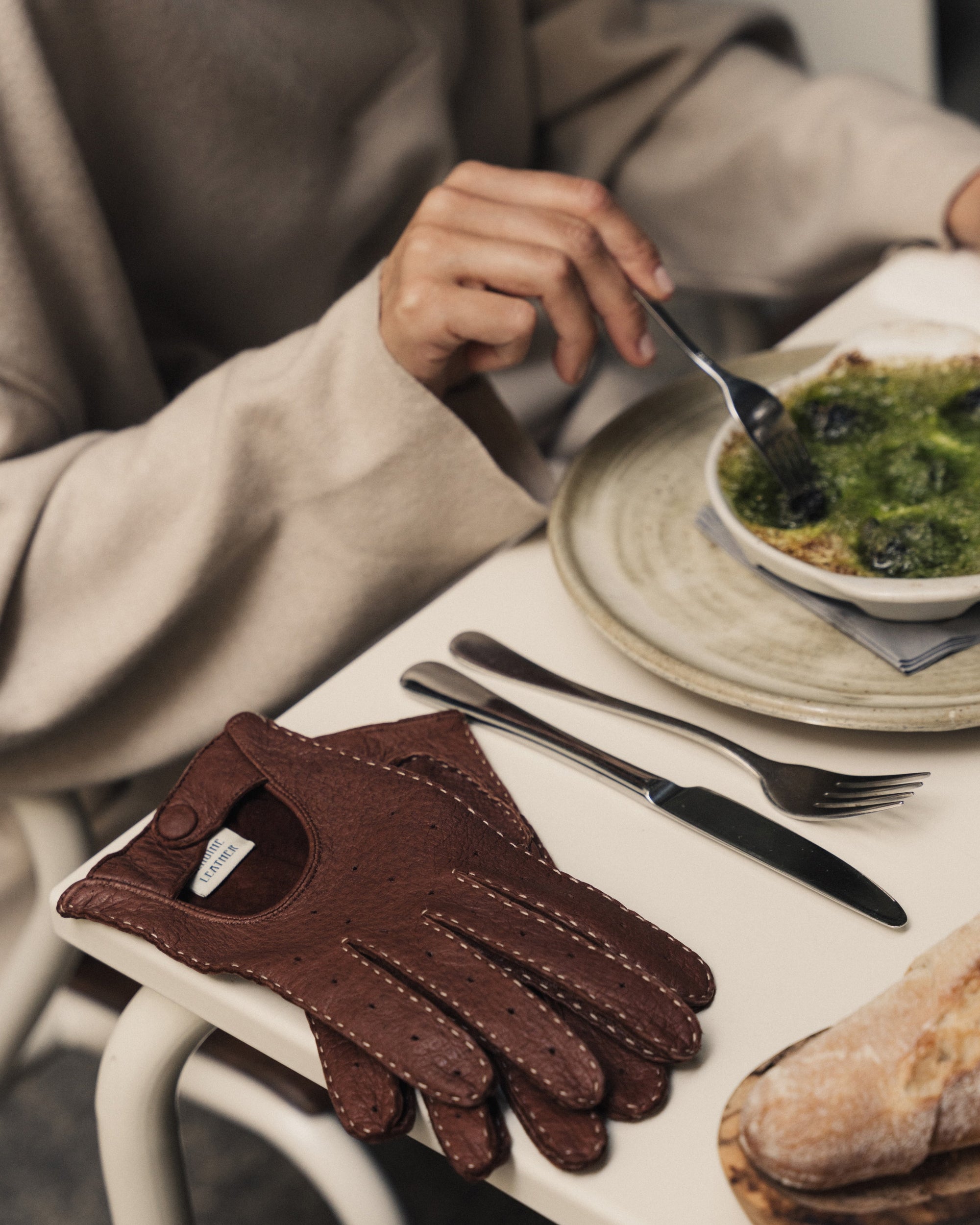 Peccary driving gloves for Ladies