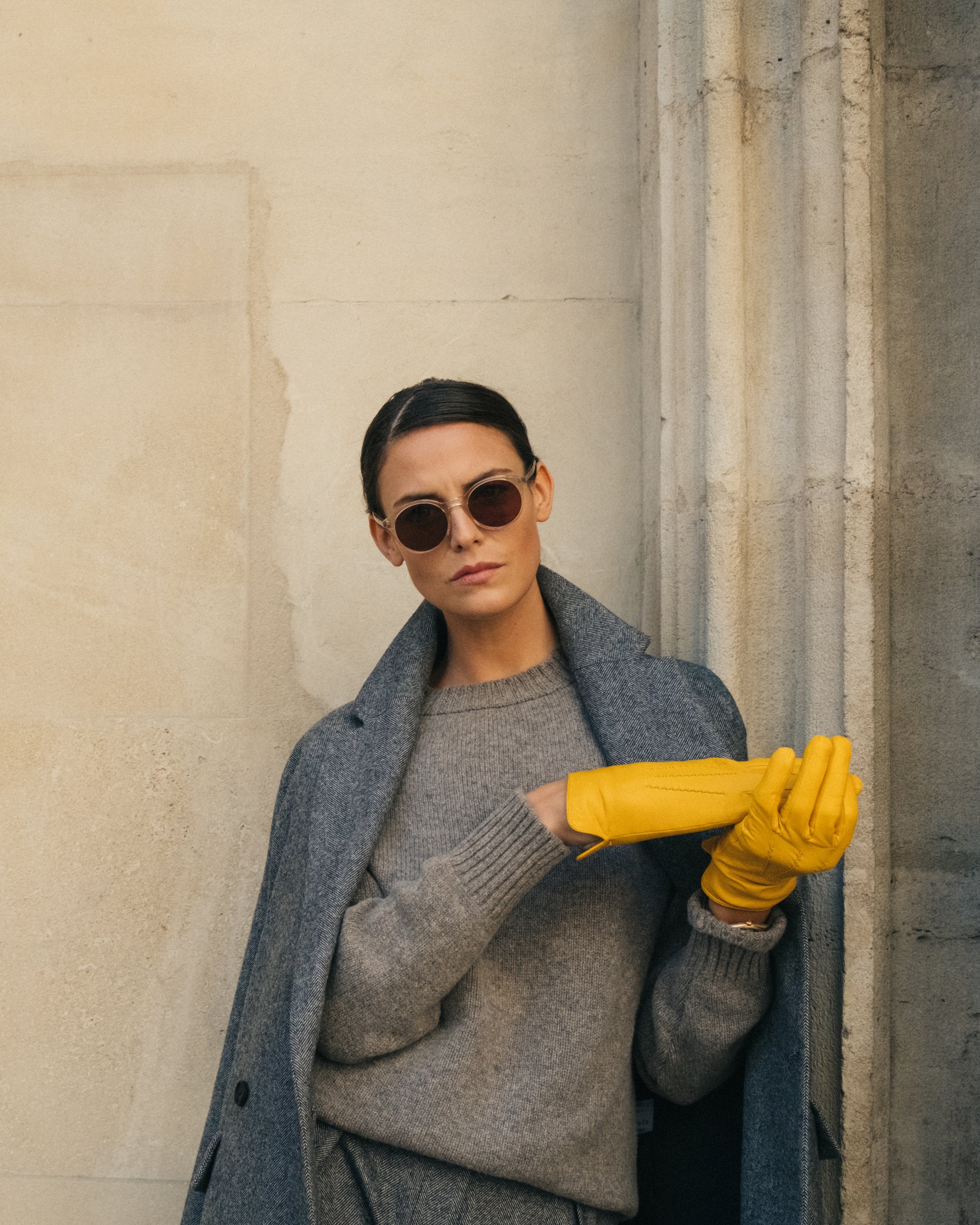 Handmade Ladies Hair Sheep Nappa Gloves